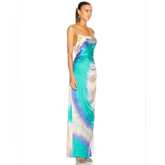 7. NWOT RETROFETE MARLENE DRESS IN MULTI TIE DYE - Picture 2 of 10